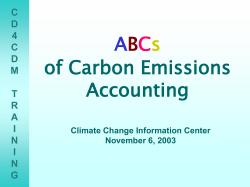 ABCs of carbon emissions accounting