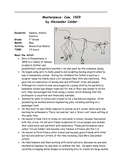 Masterpiece: Cow, 1929 by Alexander Calder