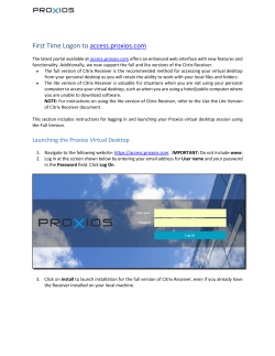 First Time Logon to access.proxios.com
