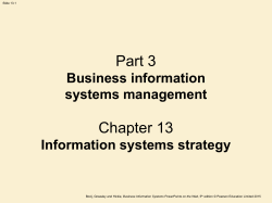 Information Systems Strategy