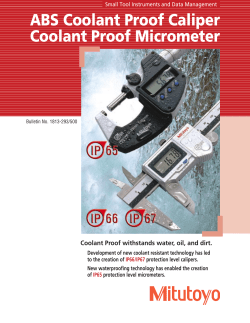 ABS Coolant Proof Caliper &ndash; Micrometer