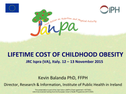 Health Economics Working Group - Institute of Public Health in Ireland