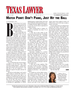 match point: don`t panic, just hit the ball