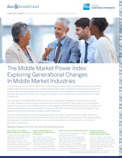 The Middle Market Power Index: Exploring