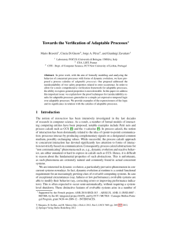 Towards the Verification of Adaptable Processes