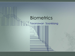 Biometrics, Personal Identification in Networked Society