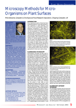 Organisms on Plant Surfaces