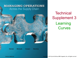 Overview of Learning Curves - McGraw Hill Higher Education