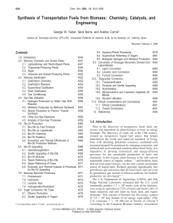 Synthesis of Transportation Fuels from Biomass: Chemistry