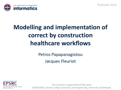 Modelling and implementation of correct by construction healthcare