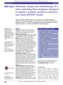 Rationale, design and methodology of a trial evaluating three