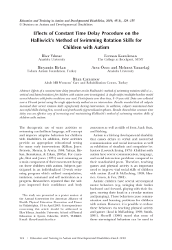 Effects of Constant Time Delay Procedure on the Halliwick`s Method
