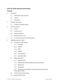 SC6.2 - Air quality planning scheme policy