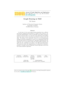 Graph Drawing in - Journal of Graph Algorithms and Applications