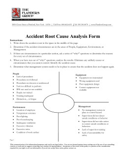 Accident Root Cause Analysis Form