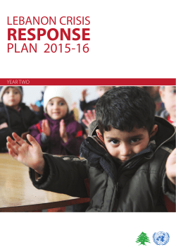 Lebanon Crisis Response Plan 2015-2016