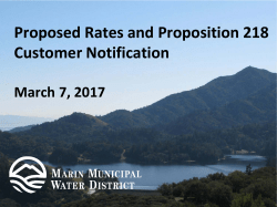 Proposition 218 Board Presentation March 7, 2017