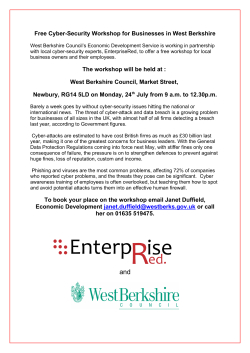 Free Cyber-Security Workshop for Businesses in
