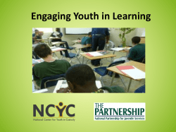 Engaging Youth in Learning Power Point