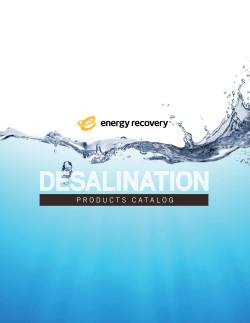 products catalog - Energy Recovery