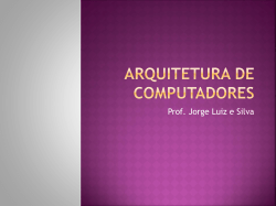 Arquitetura de Computadores