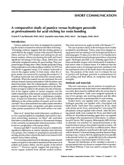 SHORT COMMUNICATION A comparative study of pumice versus
