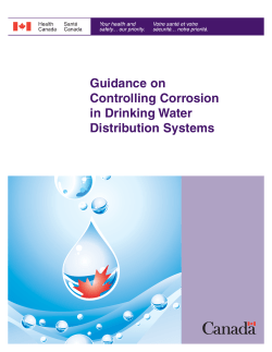 Guidance on Controlling Corrosion in Drinking Water