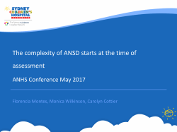 The complexity of ANSD starts at the time of assessment