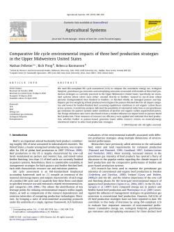 Comparative life cycle environmental impacts of three beef