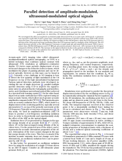 Parallel detection of amplitude-modulated