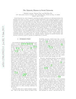 The Majority Illusion in Social Networks