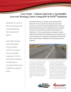 Case Study: Caltrans Innovates a Sustainable, Low