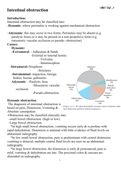 Intestinal obstruction