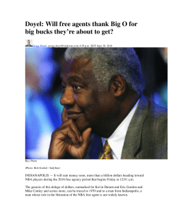 Doyel: Will free agents thank Big O for big bucks they`re about to get?