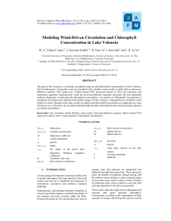 Modeling Wind-Driven Circulation and Chlorophyll Concentration in