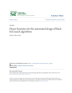 Hyper-heuristics for the automated design of black
