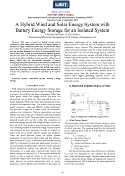 Hybrid Wind and Solar Energy System with Battery Energy Storage
