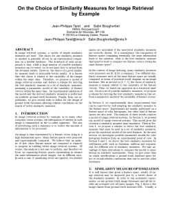 On the Choice of Similarity Measures for Image Retrieval by Example