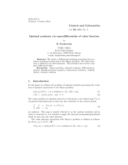 Optimal synthesis via superdifferentials of value function