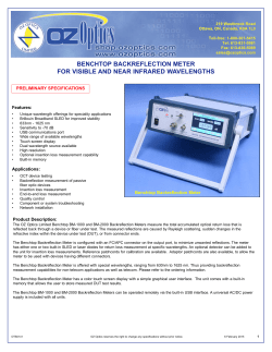 Benchtop Backreflection Meter for Visible and Near Infrared