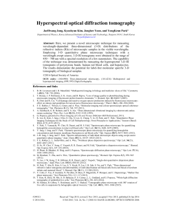 Hyperspectral optical diffraction tomography