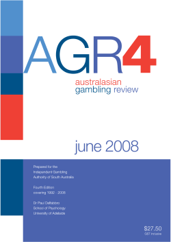 AGR4--Australasian Gambling Review Fourth Edition