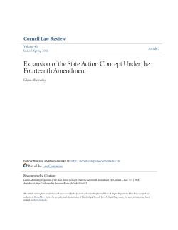 Expansion of the State Action Concept Under the Fourteenth