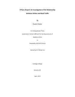 Airline Departures and Long Distance Traffic
