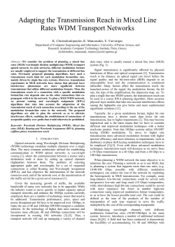 Adapting the Transmission Reach in Mixed Line Rates WDM