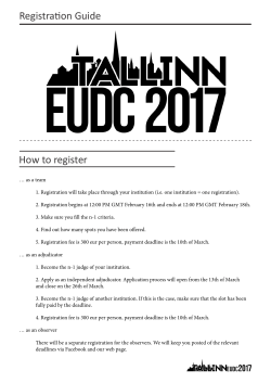 How to register Registration Guide