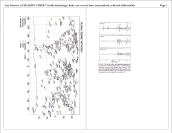 Body wave travel times (transmitted, reflected, differential)