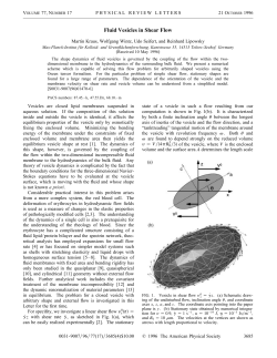 Fluid Vesicles in Shear Flow - Max-Planck-Institut für Kolloid