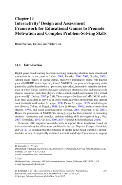 Interactivity 3 Design and Assessment Framework for Educational
