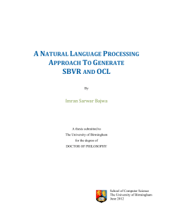 A natural language processing approach to generate SBVR and OCL